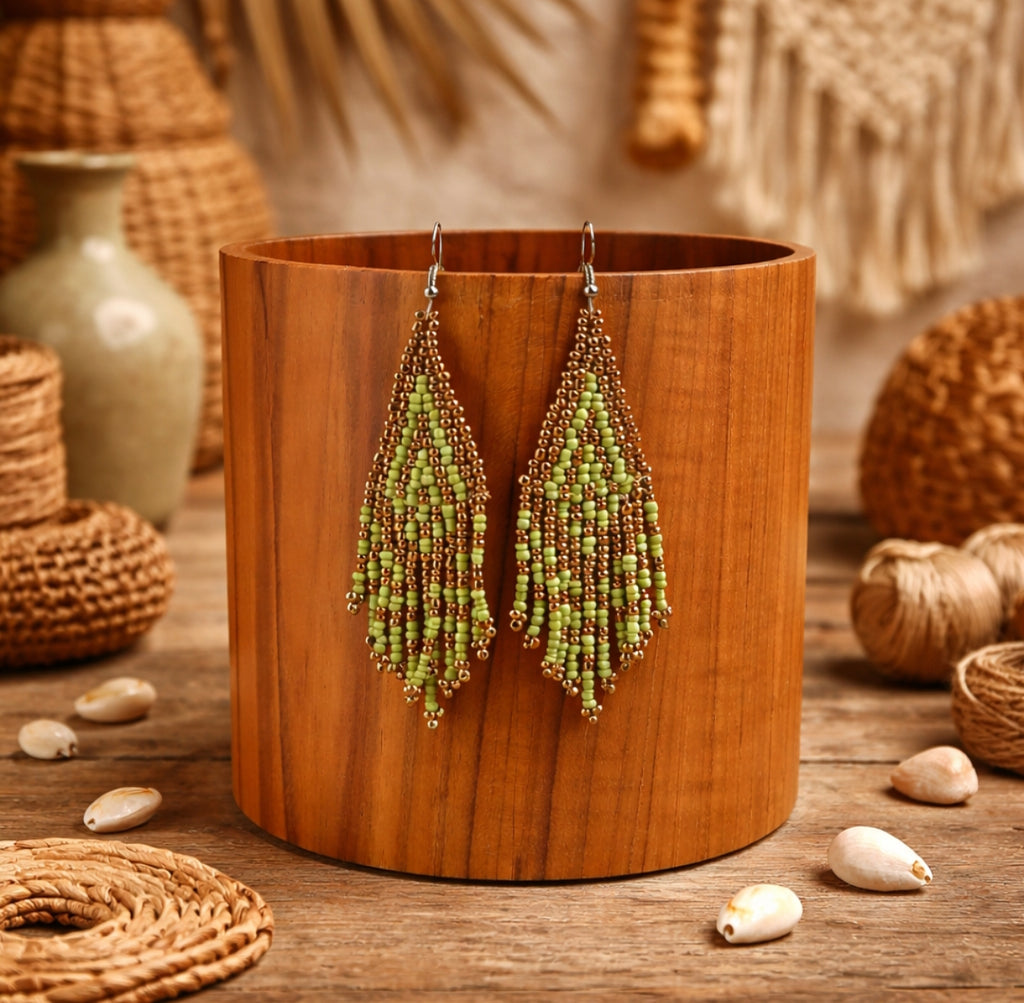 Boucles d'oreilles en perles de Miyuki