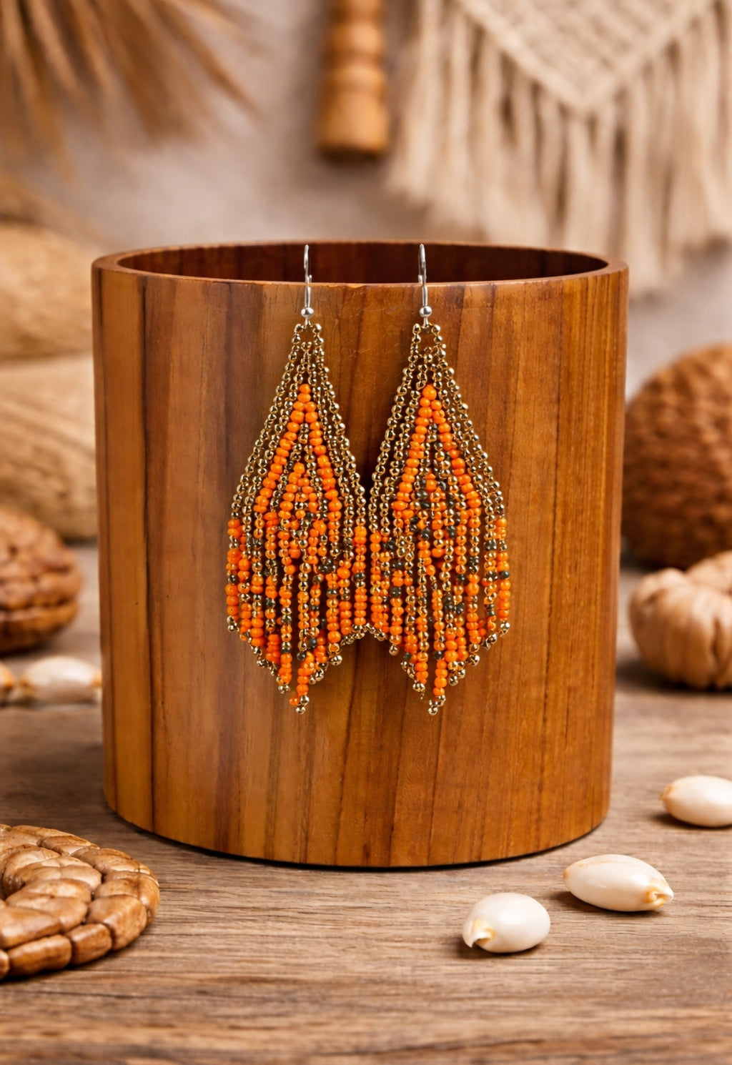 Boucles d'oreilles en perles de Miyuki