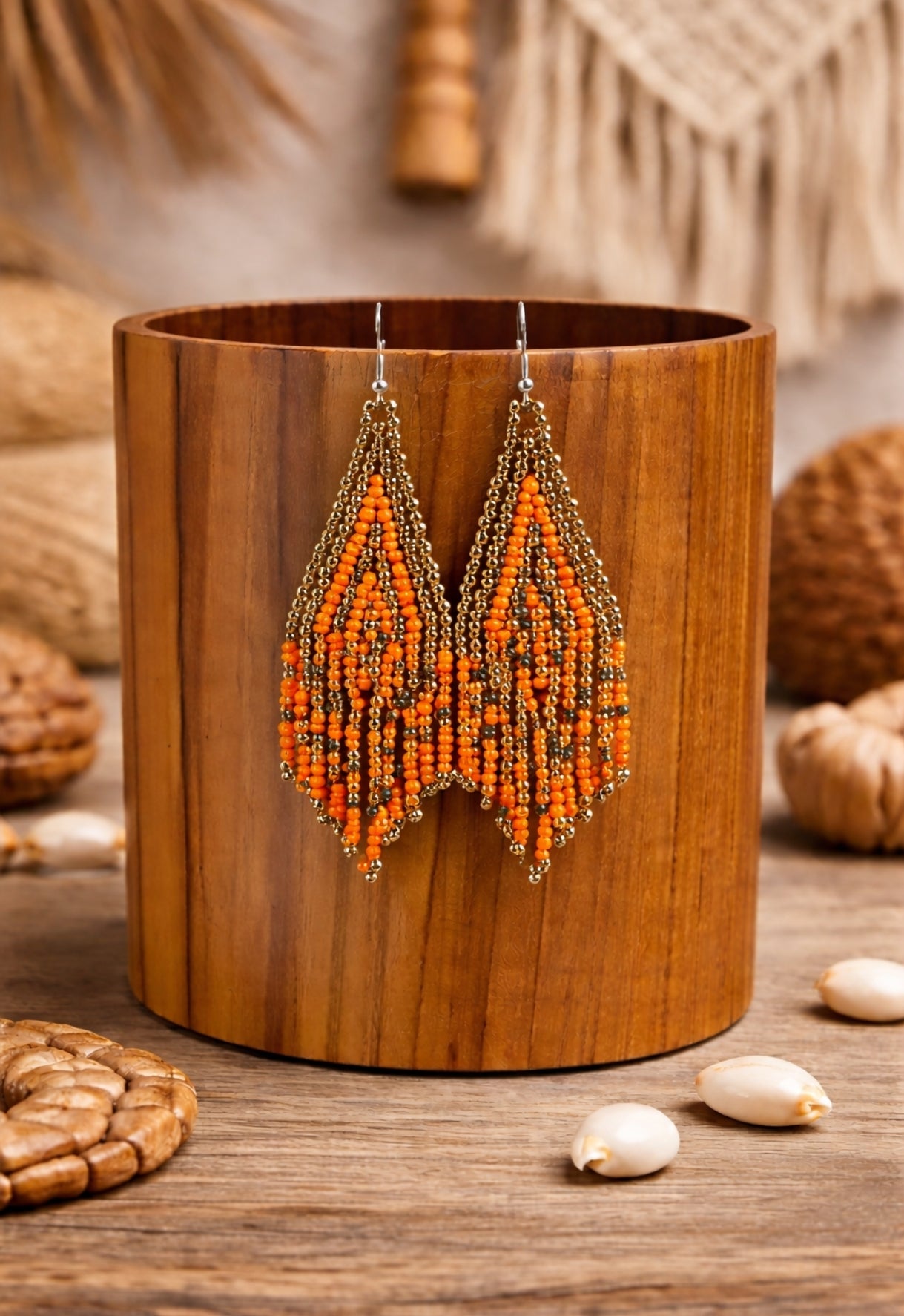 Boucles d'oreilles en perles de Miyuki