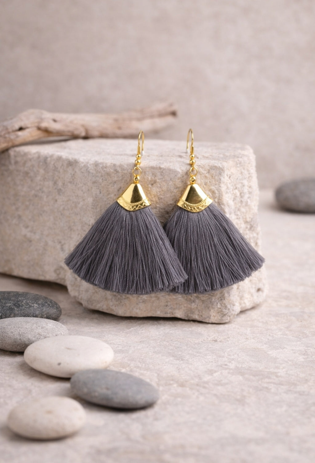 Boucles d’oreilles pompon – Esprit bohème chic