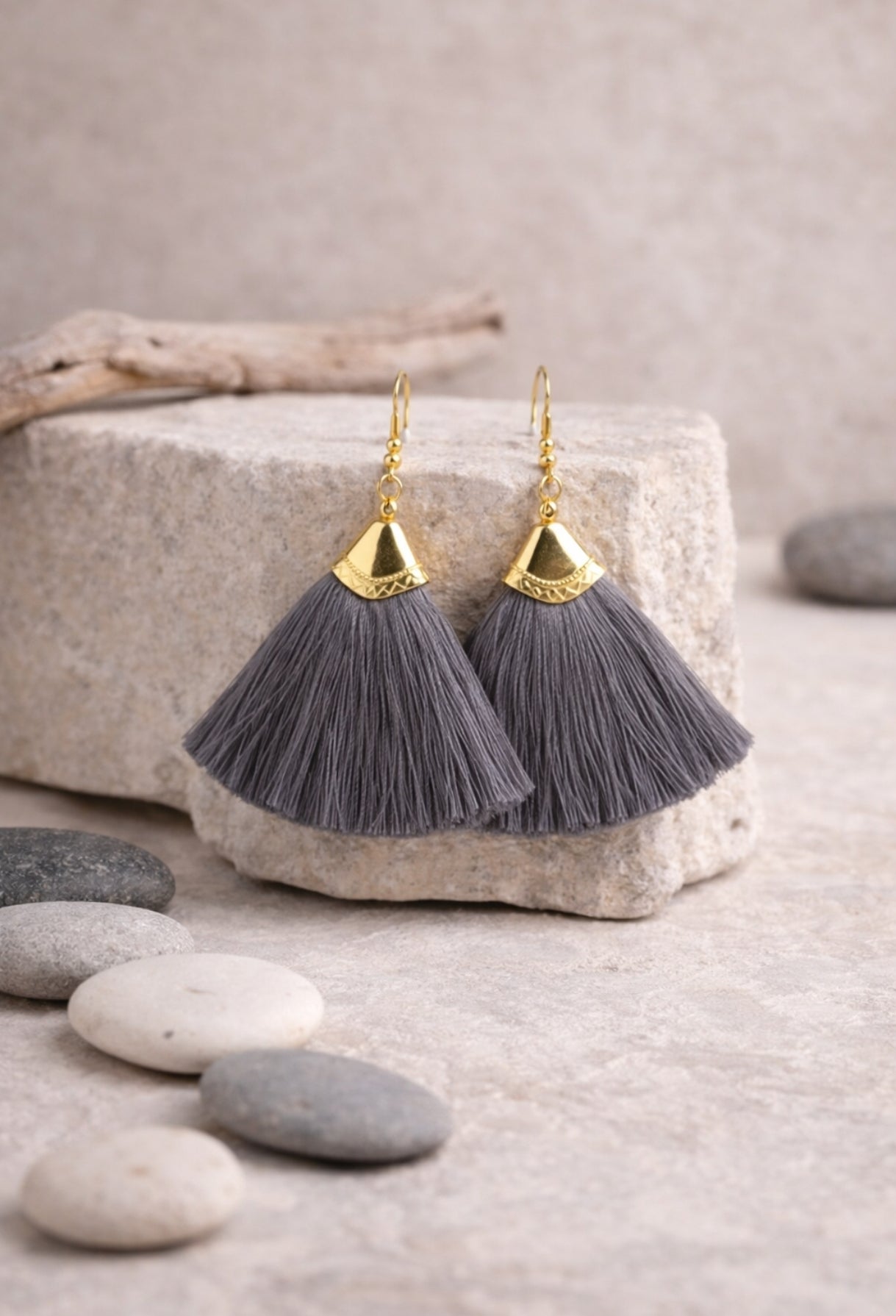 Boucles d’oreilles pompon – Esprit bohème chic