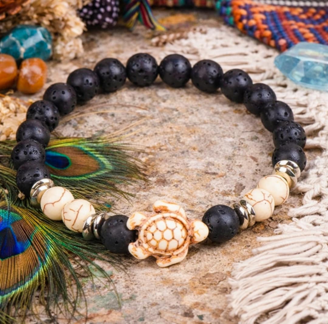 Bracelet Mala Pierre de Lave