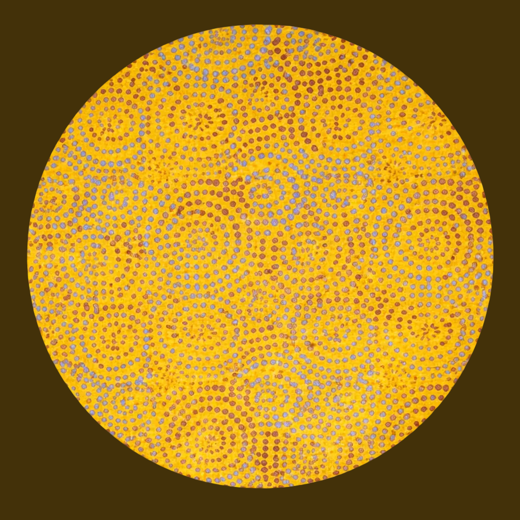 Sarong Batik Motifs Spiralés Jaune
