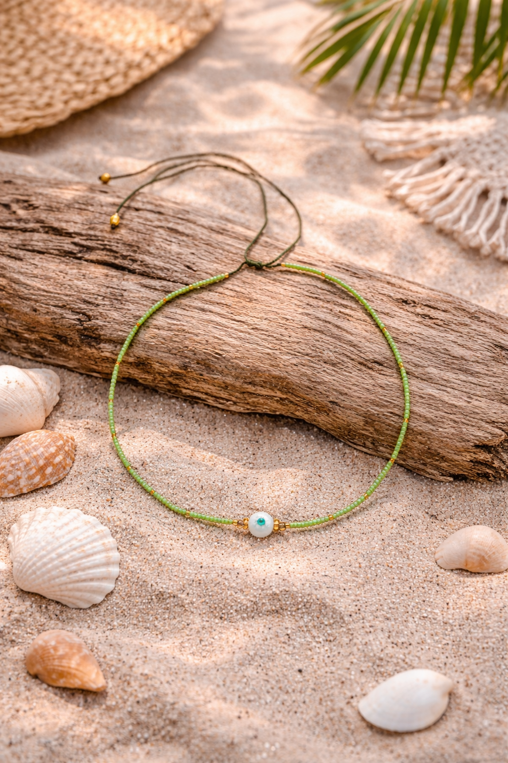 Collier Perles de Miyuki Œil Protecteur