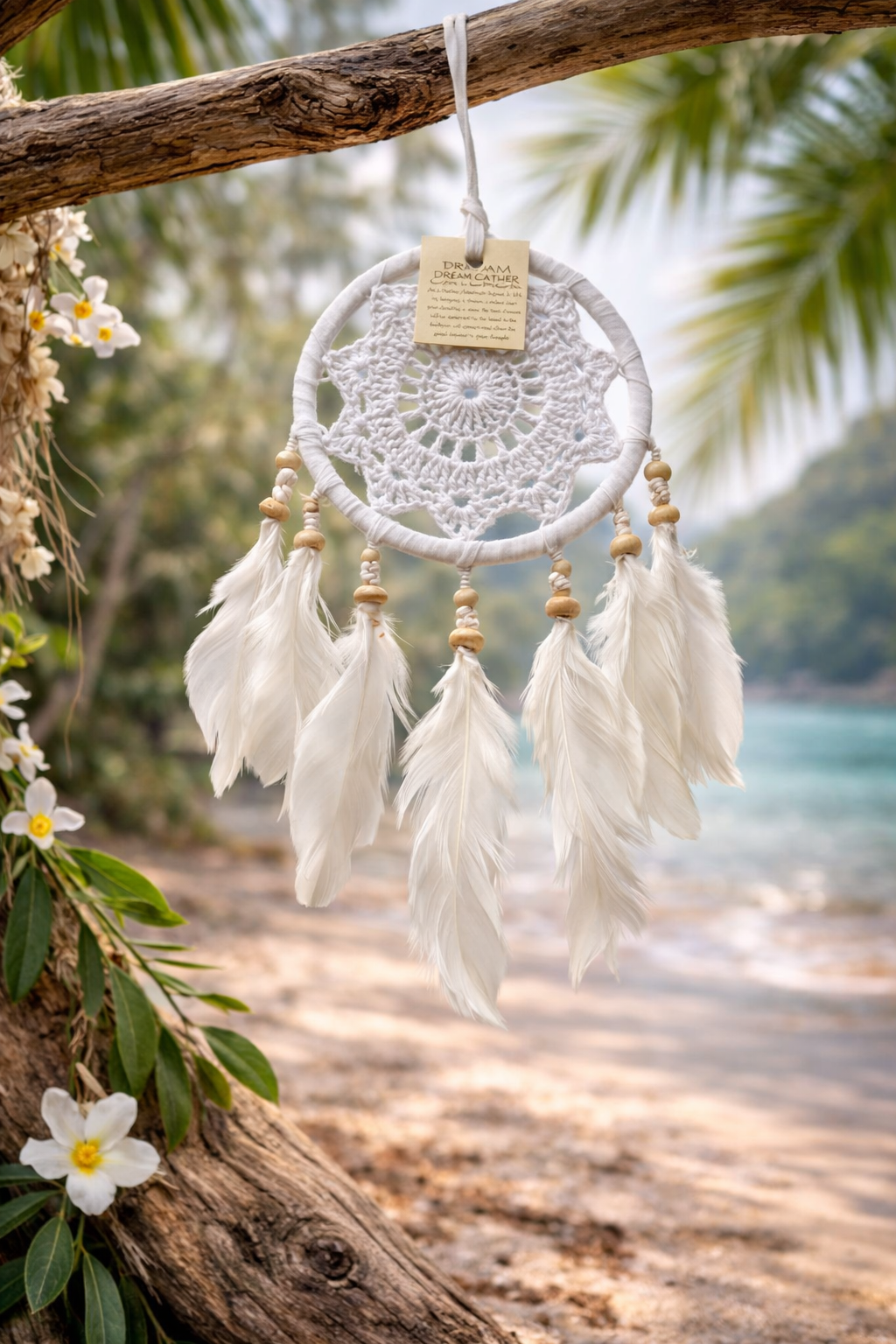 Mini Attrape-rêves Plumes- Fait Main
